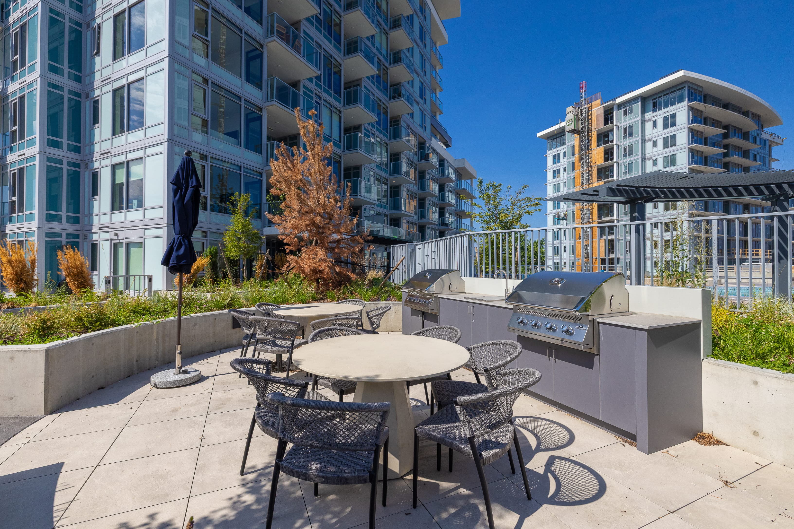 Shared BBQ and patio